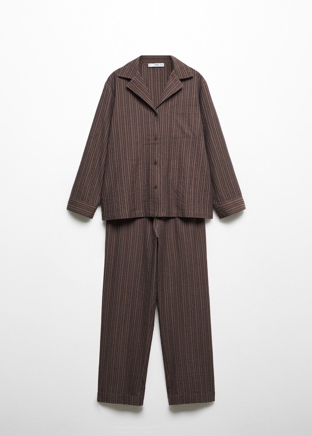 Striped cotton long pyjama - Article without model