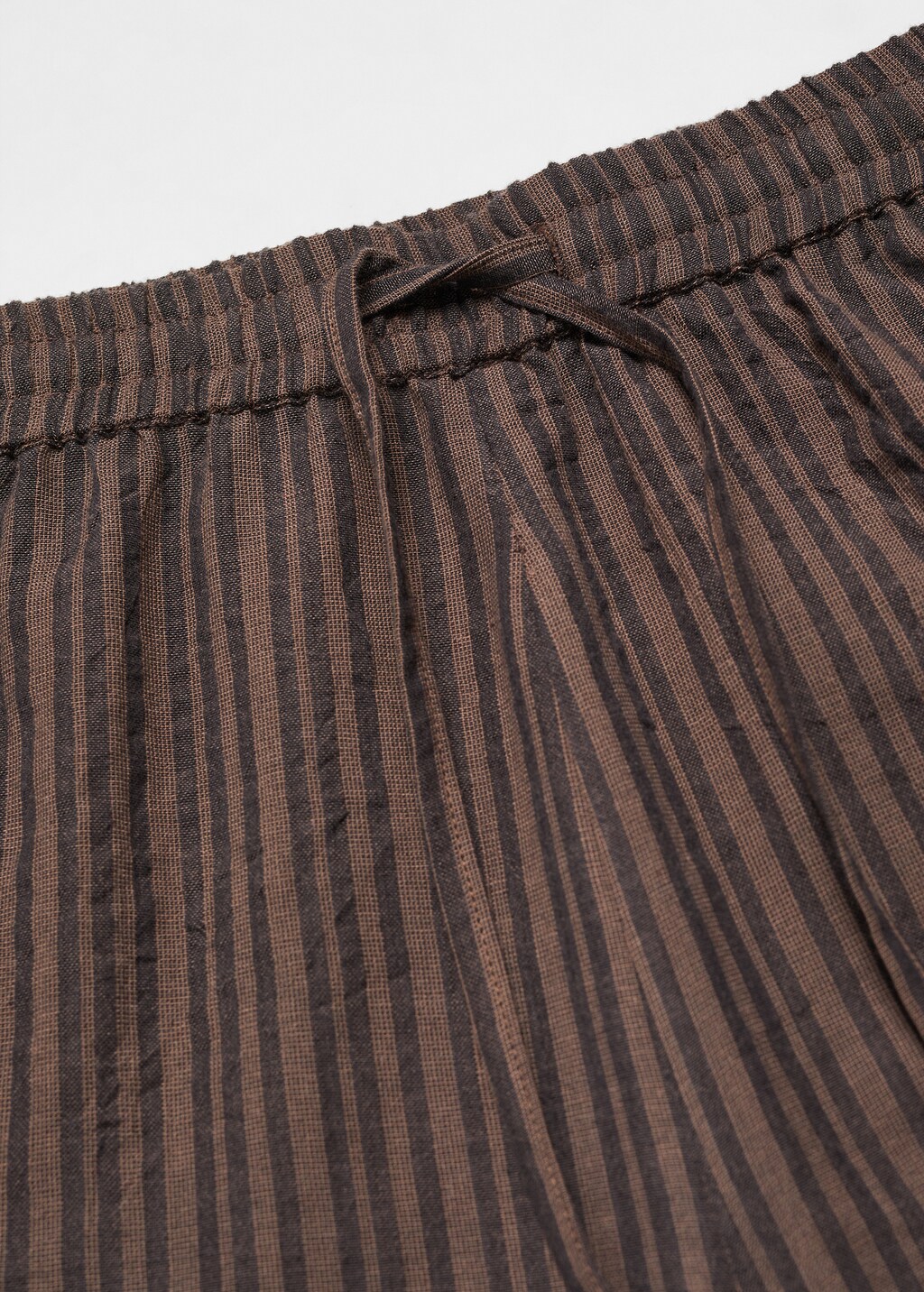 Striped cotton long pyjama - Details of the article 0