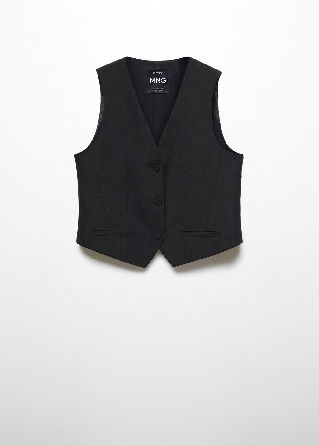 Check wool-blend suit waistcoat - Article without model