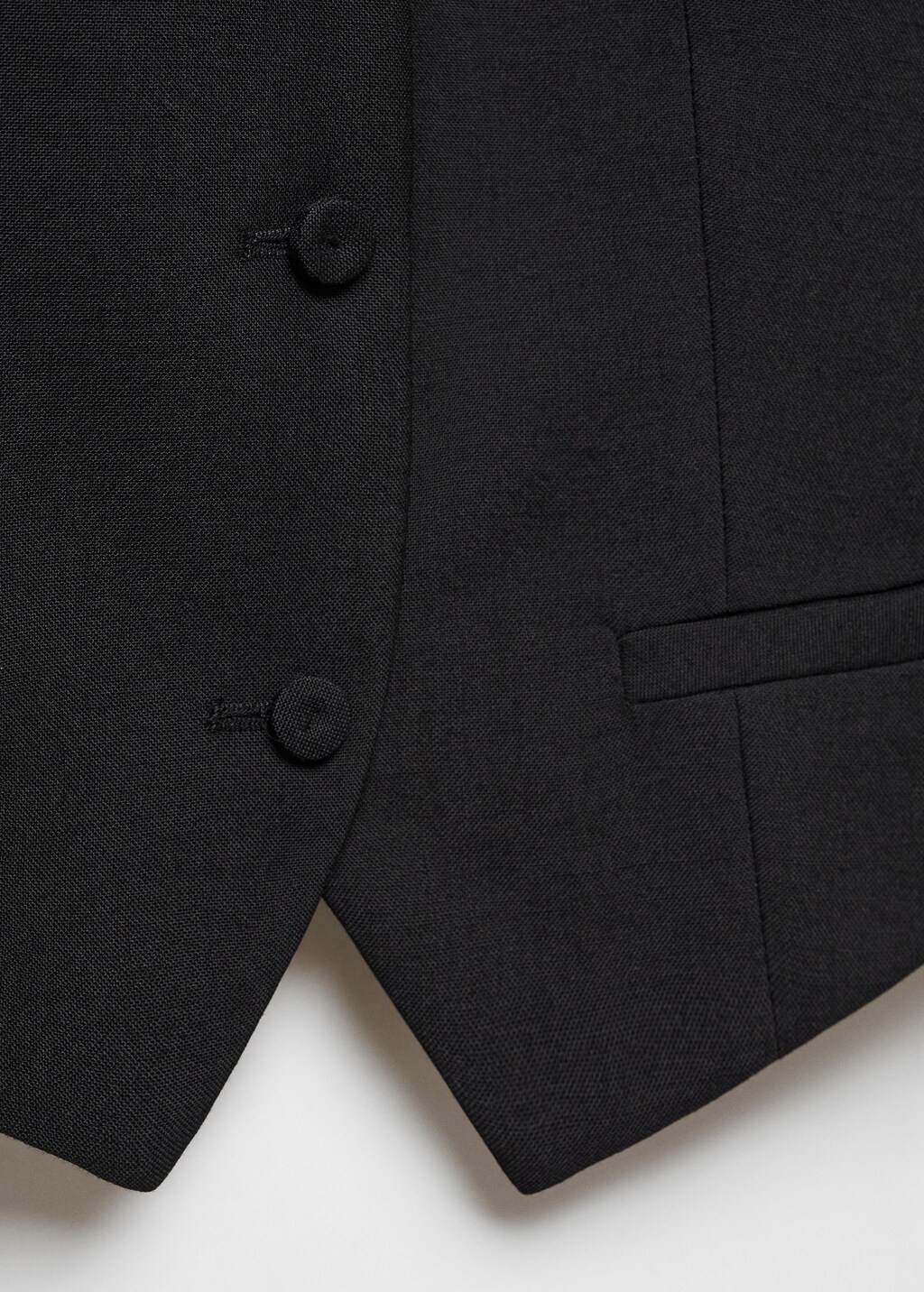 Check wool-blend suit waistcoat - Details of the article 8