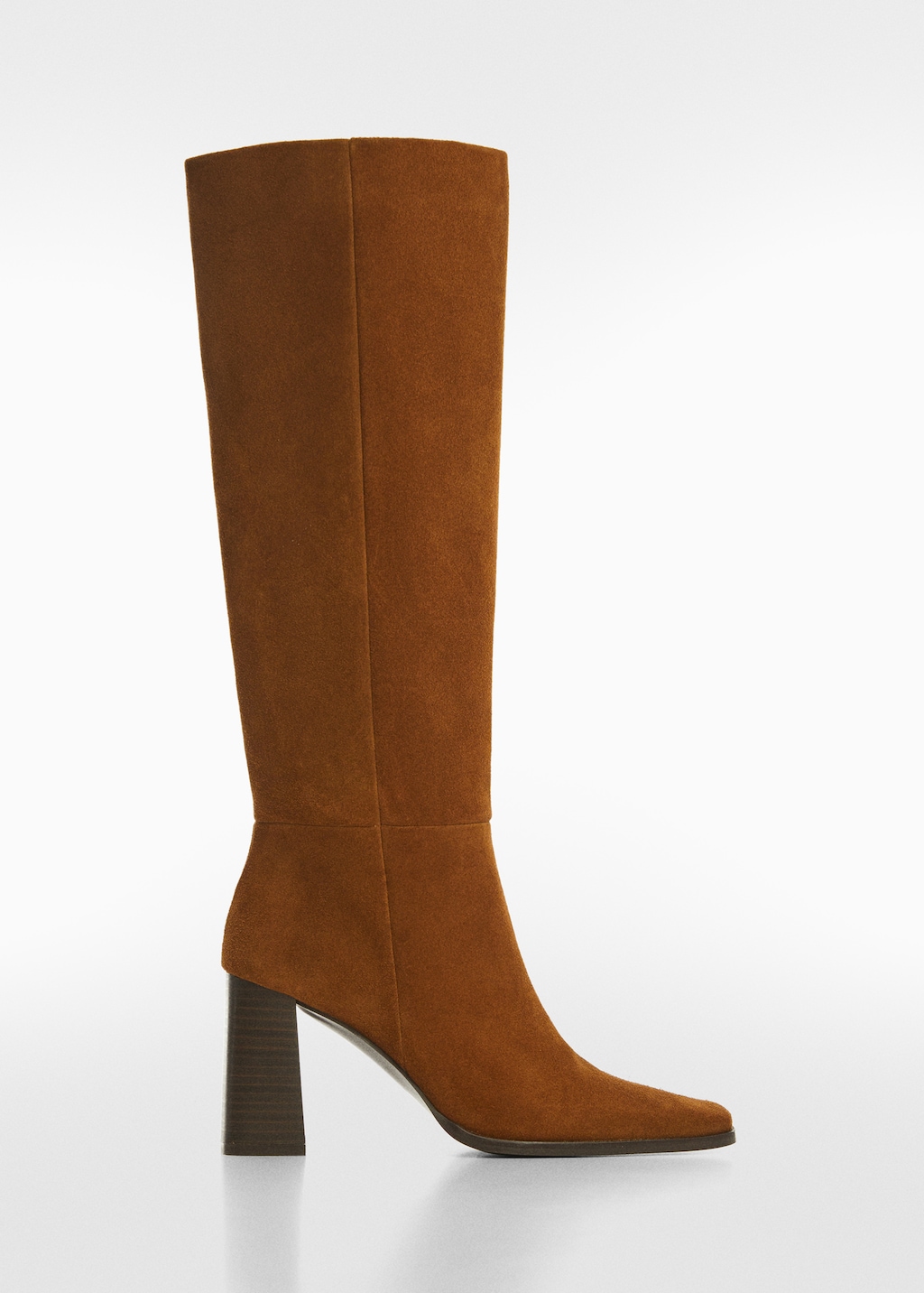 Bottes suede talon Femme MANGO OUTLET Monaco