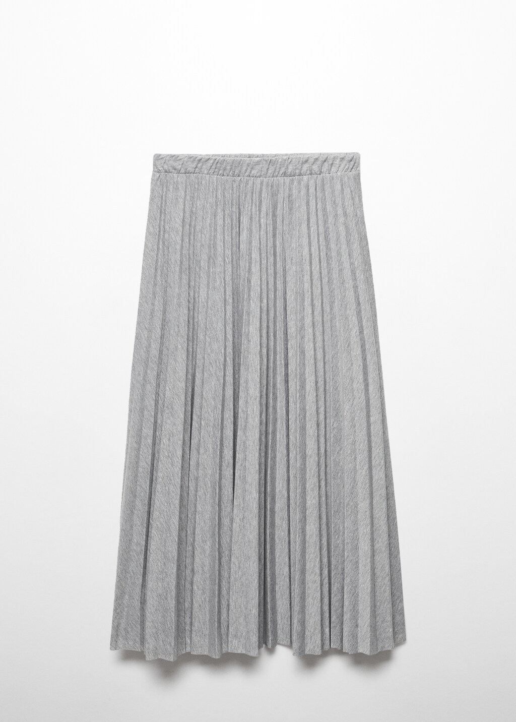 Grey flared pleated skirt best sale