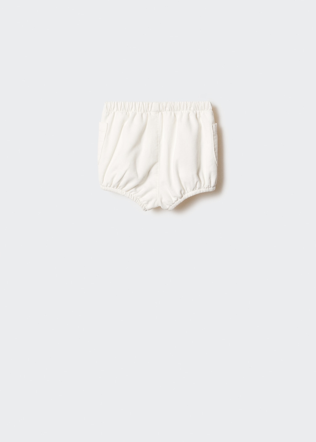 Pocketed corduroy shorts - Reverse of the article