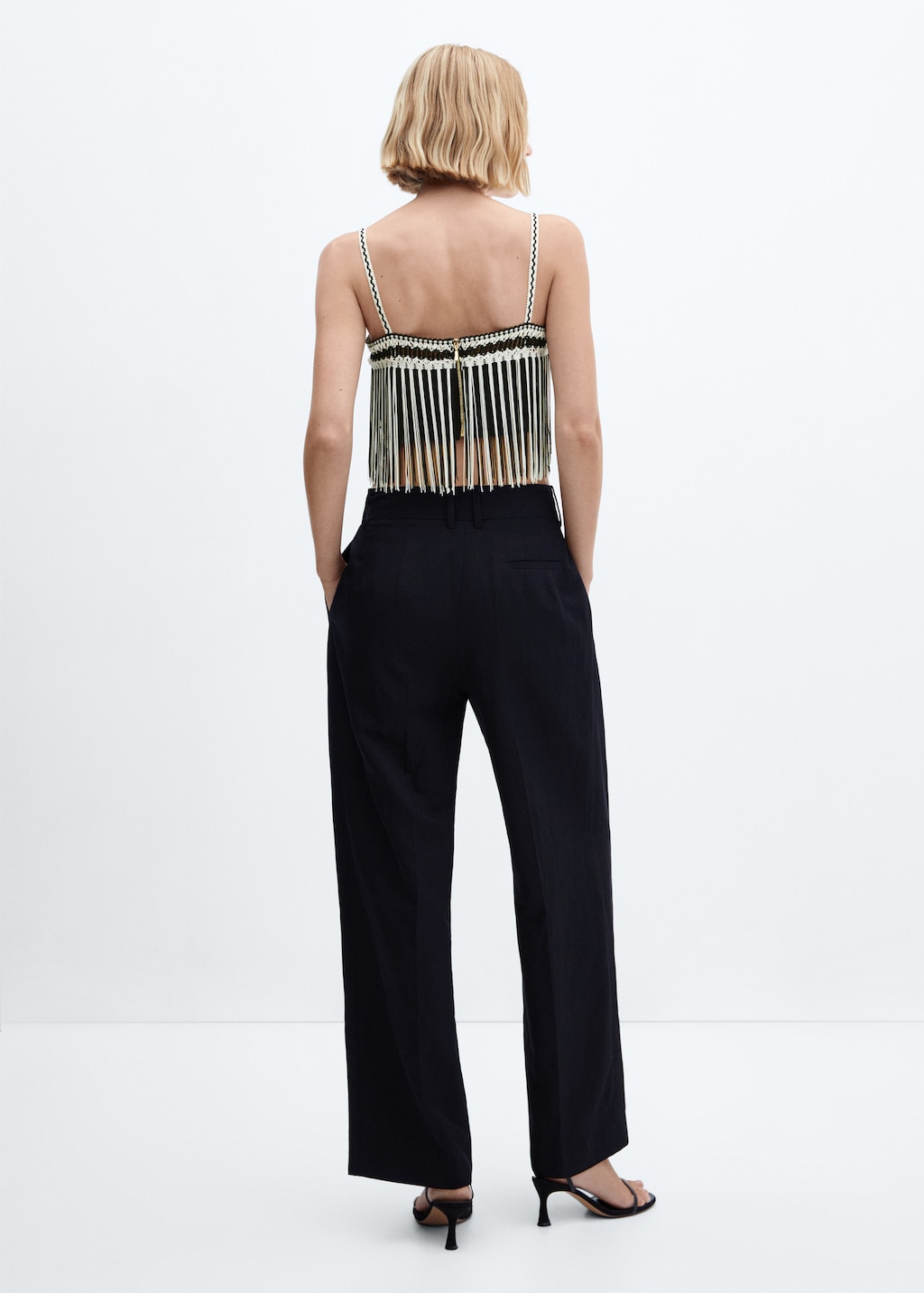 Fringed cropped top - Reverse of the article