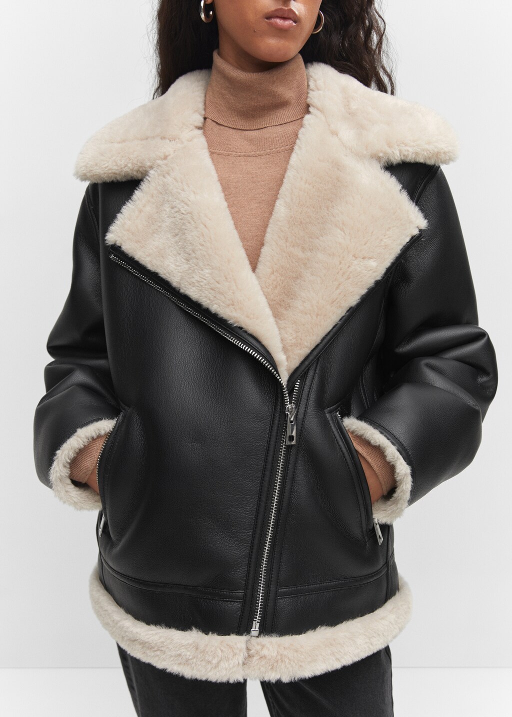 Jacket with shearling-effect lining - Details of the article 6