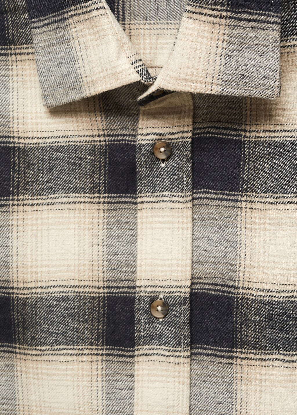 Regular fit check cotton shirt - Details of the article 8