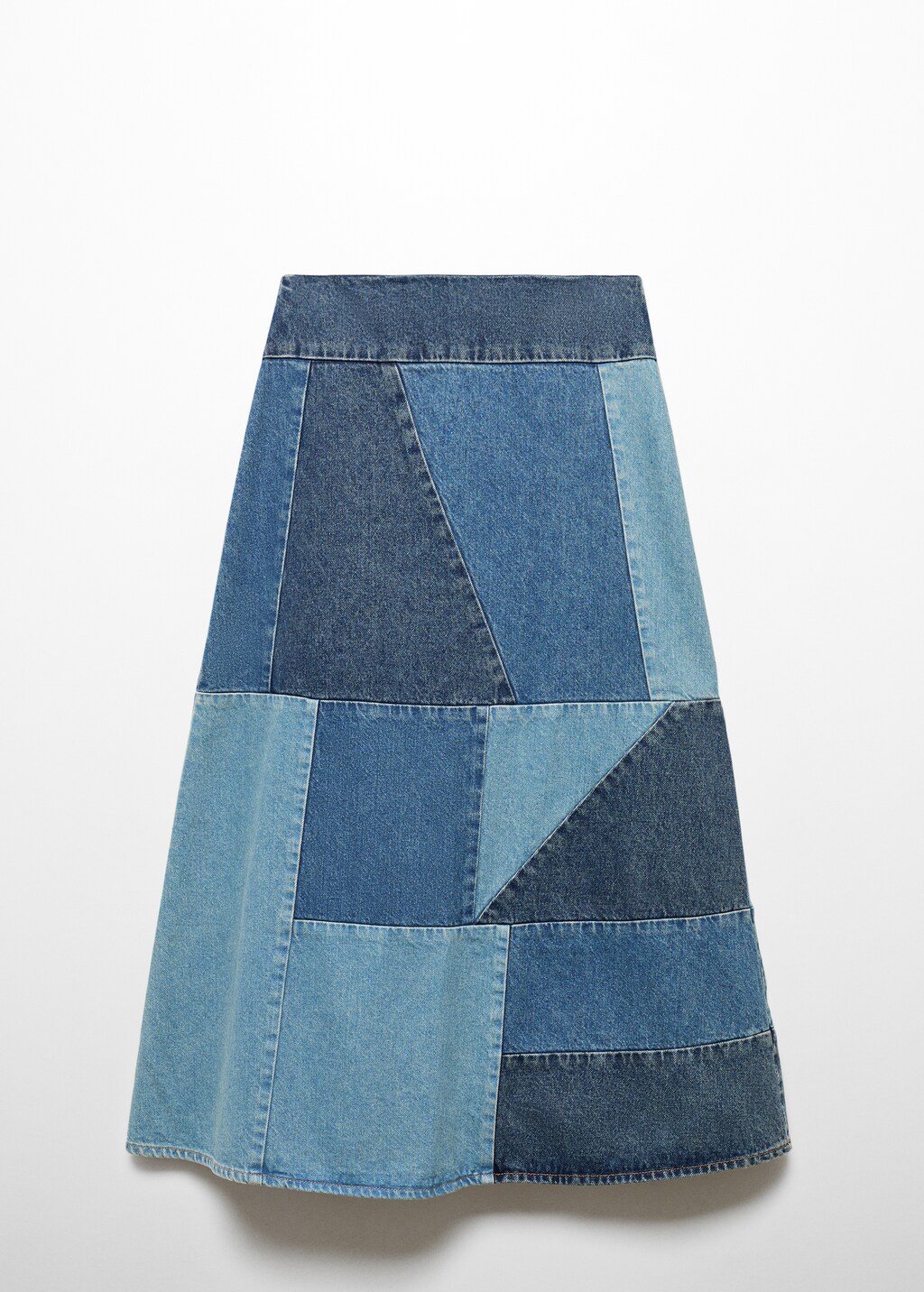 Patchwork denim skirt - Article without model