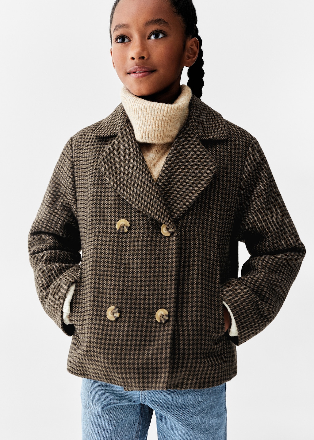 Houndstooth coat - Medium plane