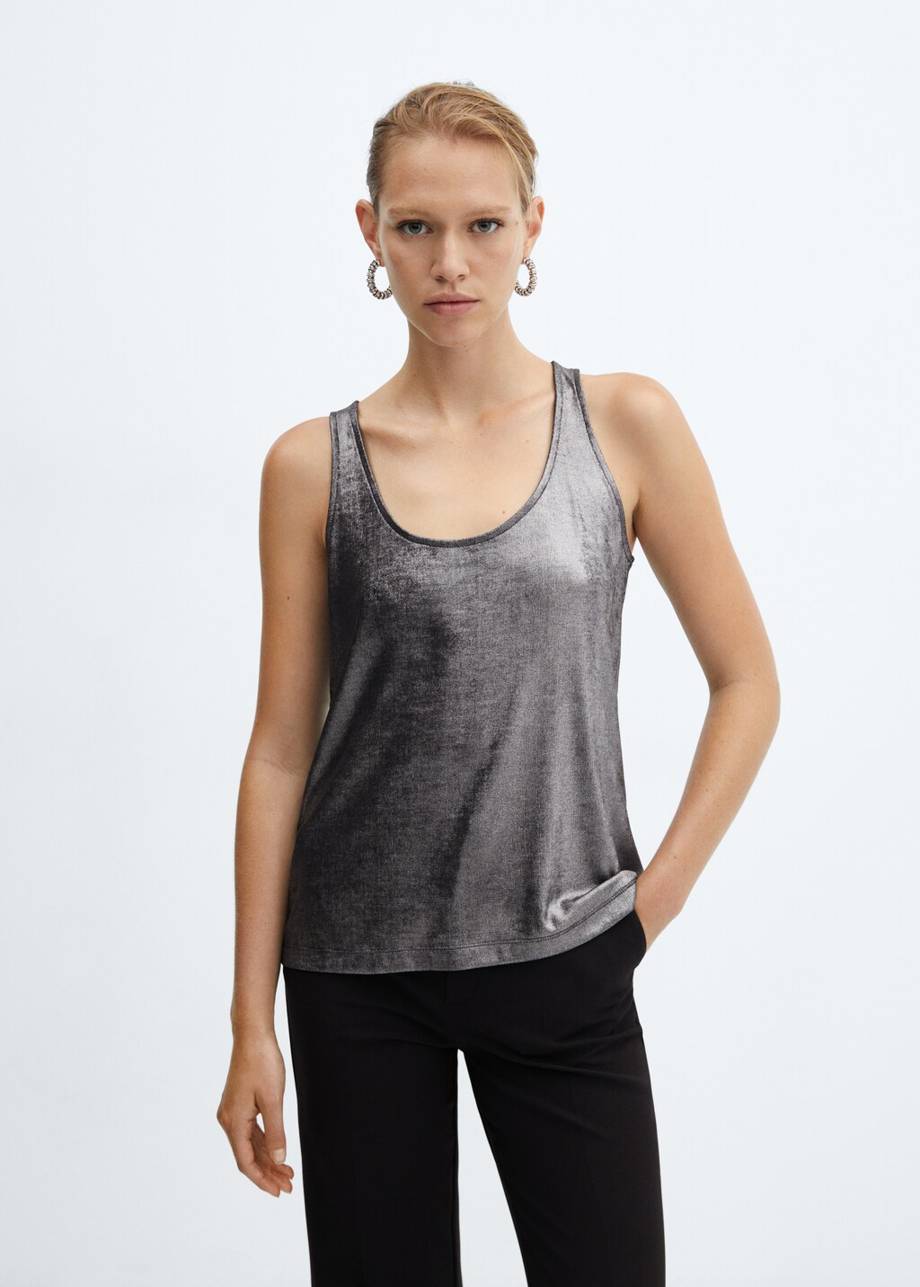 Foil tank top - Medium plane