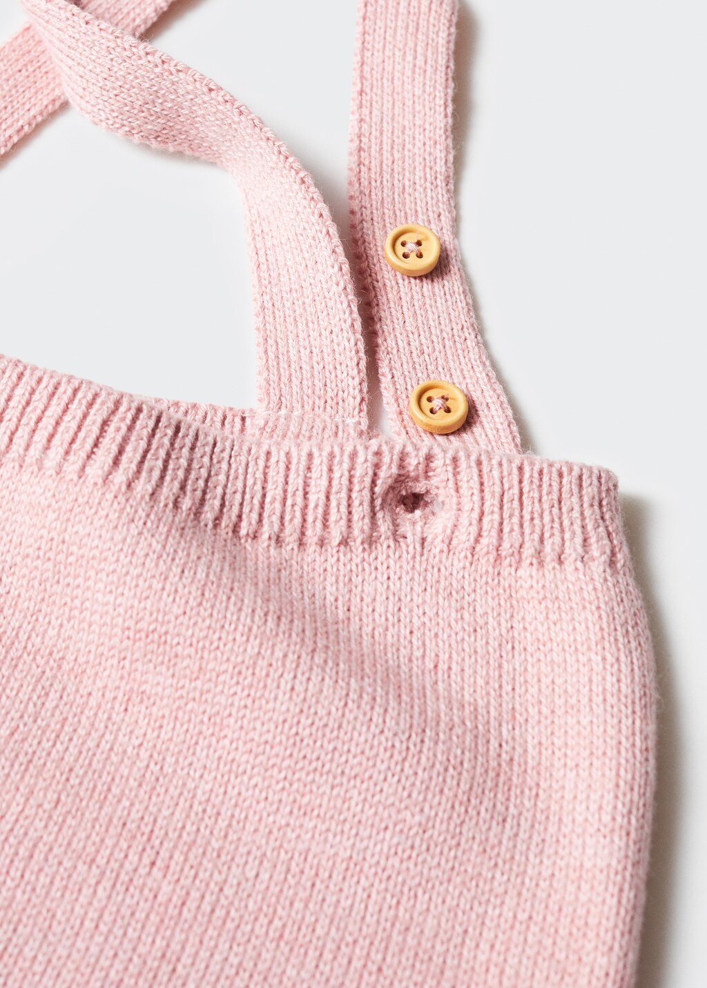 Cotton knit dungarees - Details of the article 0