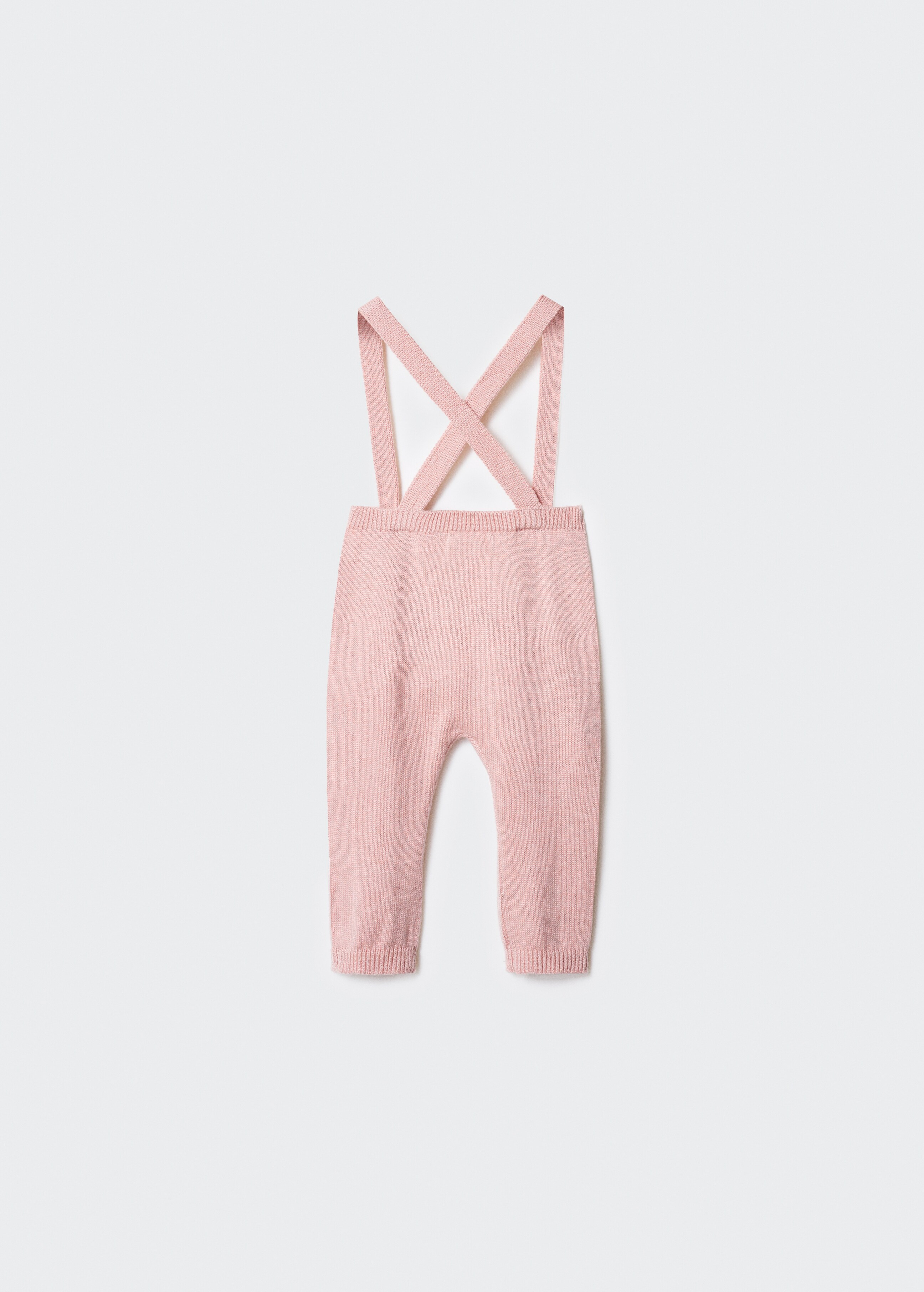Cotton knit dungarees - Reverse of the article