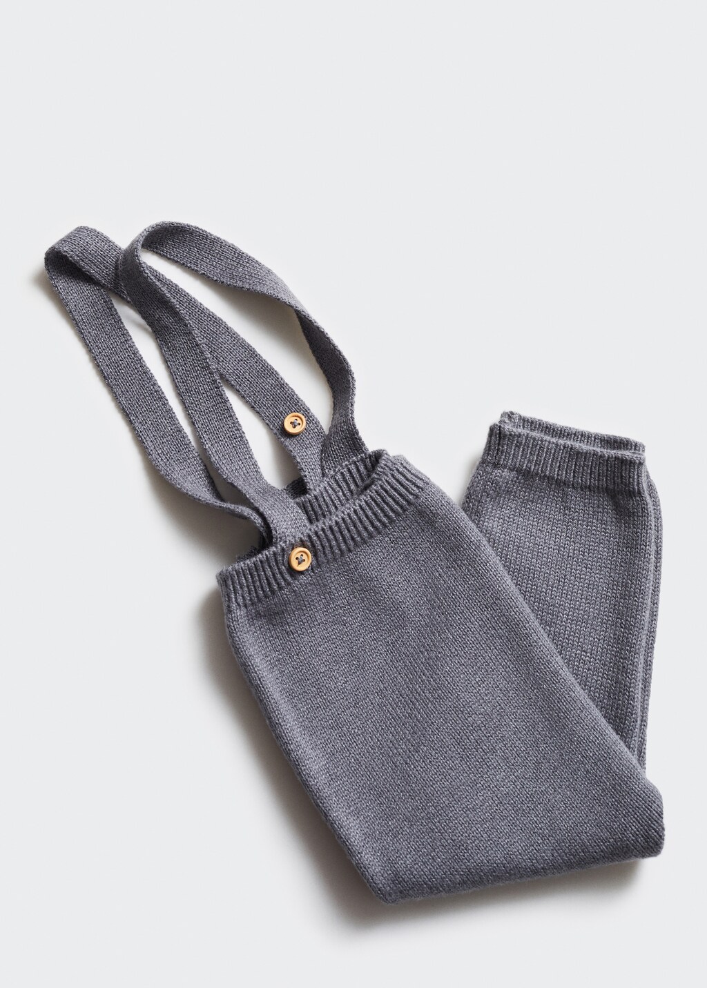 Cotton knit dungarees - Details of the article 0