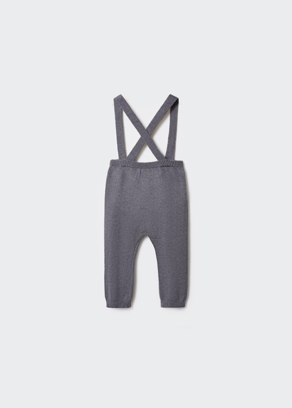 Cotton knit dungarees - Reverse of the article