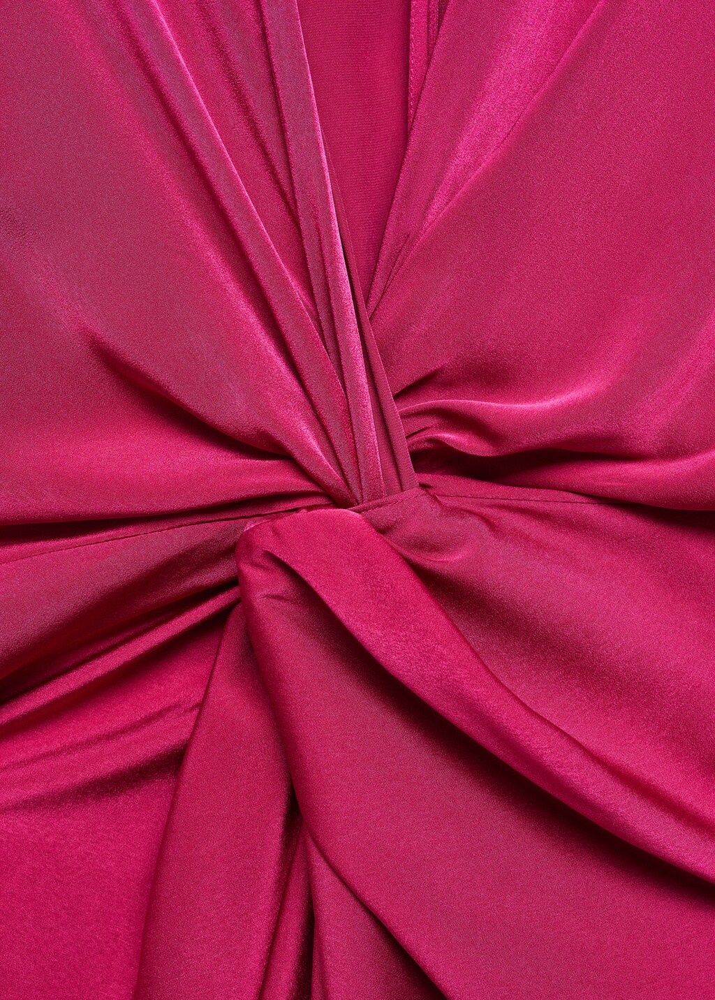 Satin dress with knot - Details of the article 8