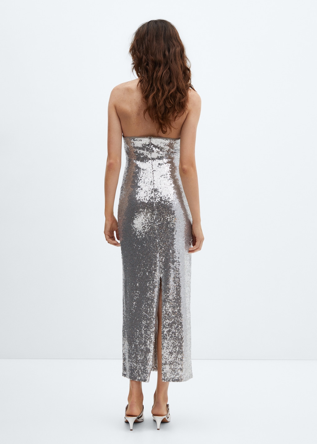 Sequined halter neck dress - Reverse of the article