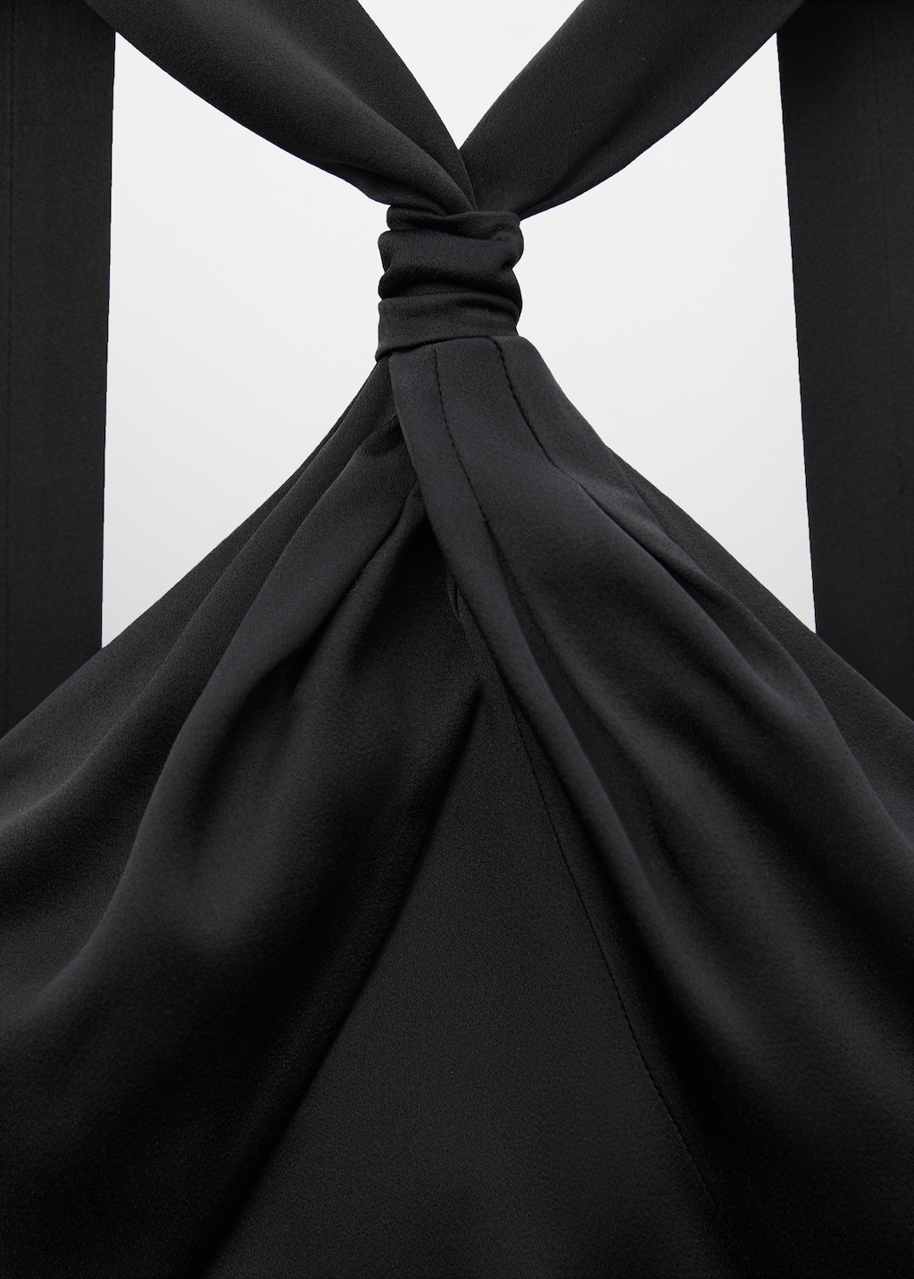 Satin dress with knot - Details of the article 8