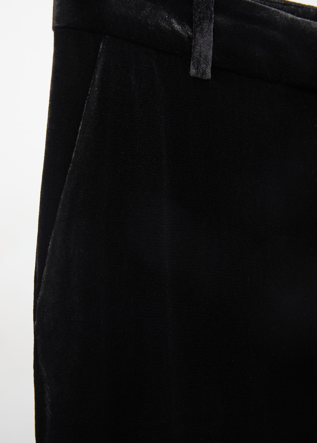 Velvet wideleg trousers - Details of the article 8