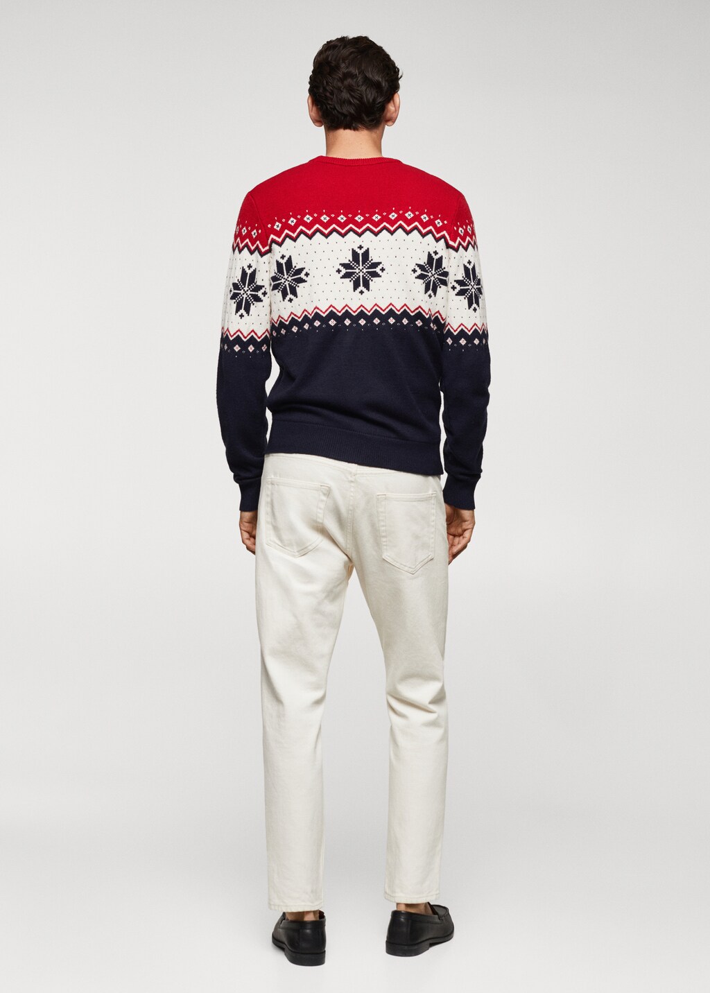 Christmas jacquard sweater - Reverse of the article