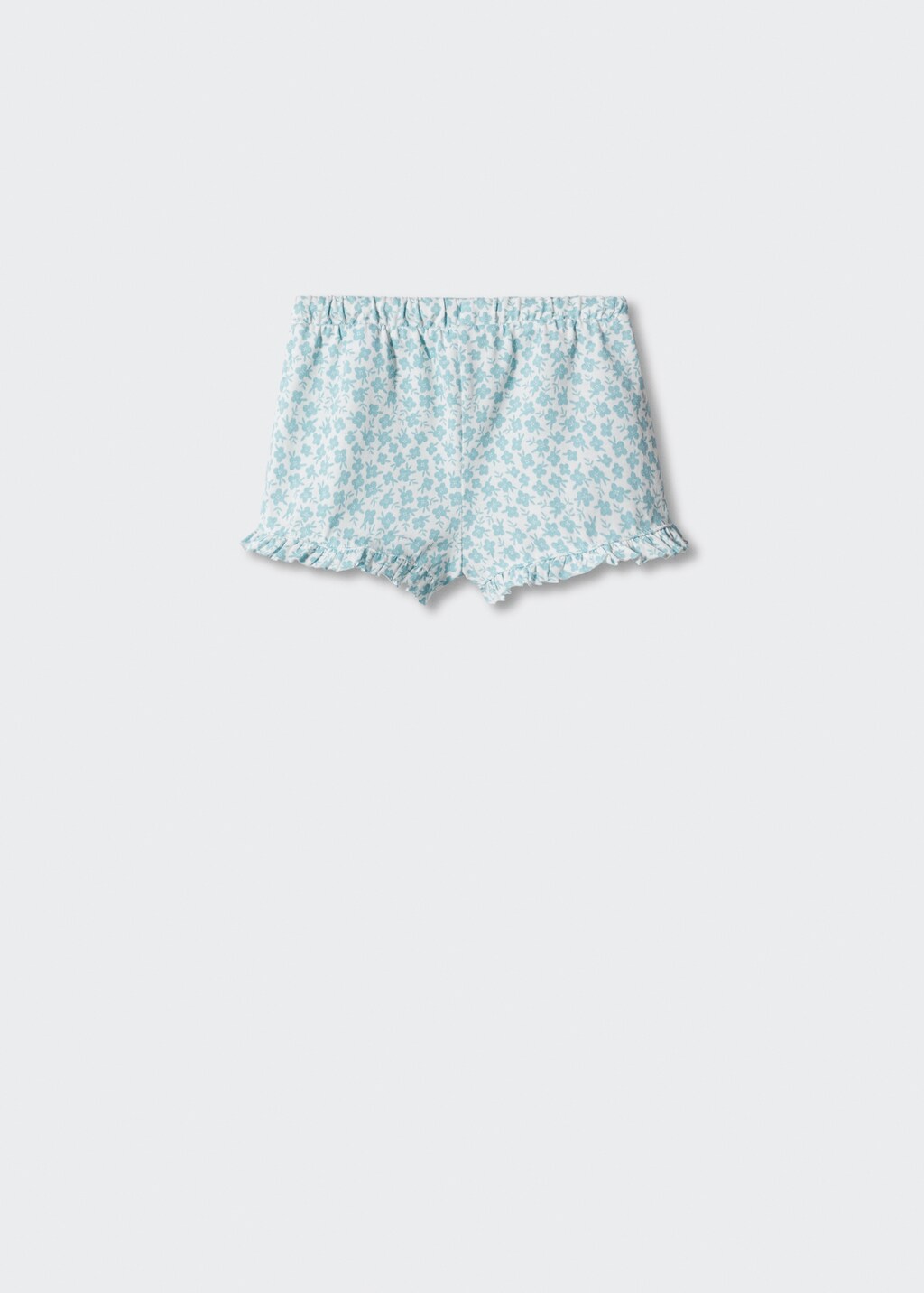 Shorts mit Blumenmuster - Rückseite des Artikels