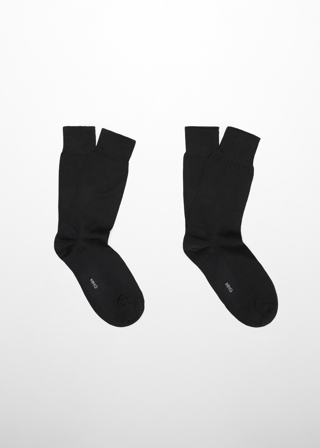 2er-Pack unifarbene Socken aus 100 % Baumwolle - Artikel ohne Model