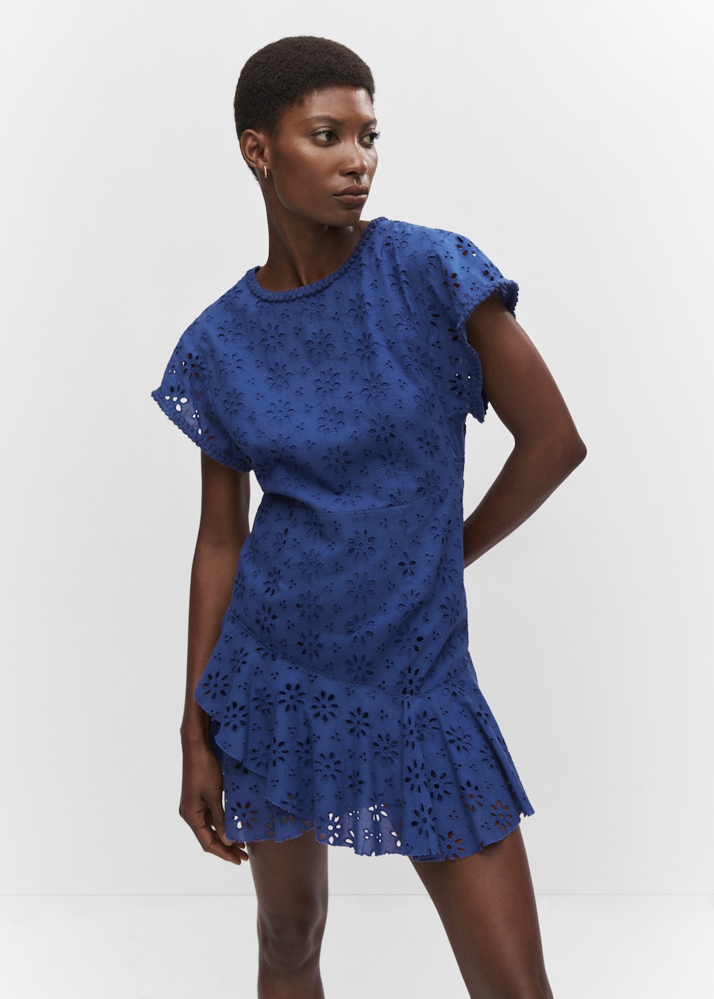 Embroidered openwork dress - Medium plane