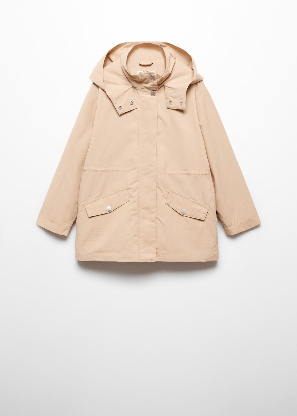 Hooded water-repellent parka - Article without model