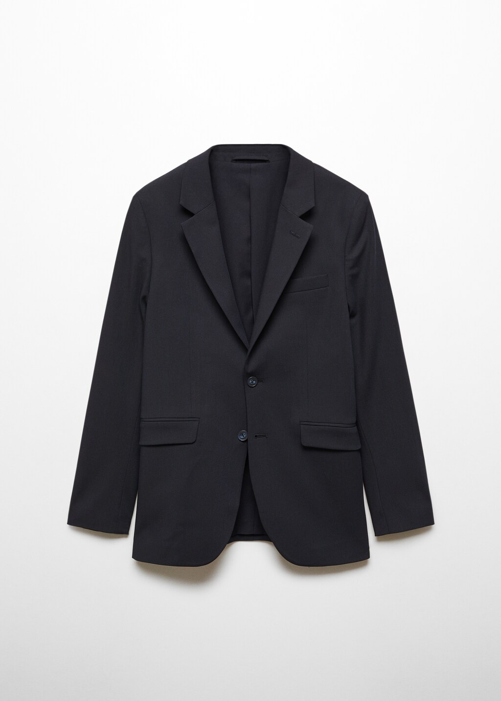 Textured regular fit suit blazer - Article without model