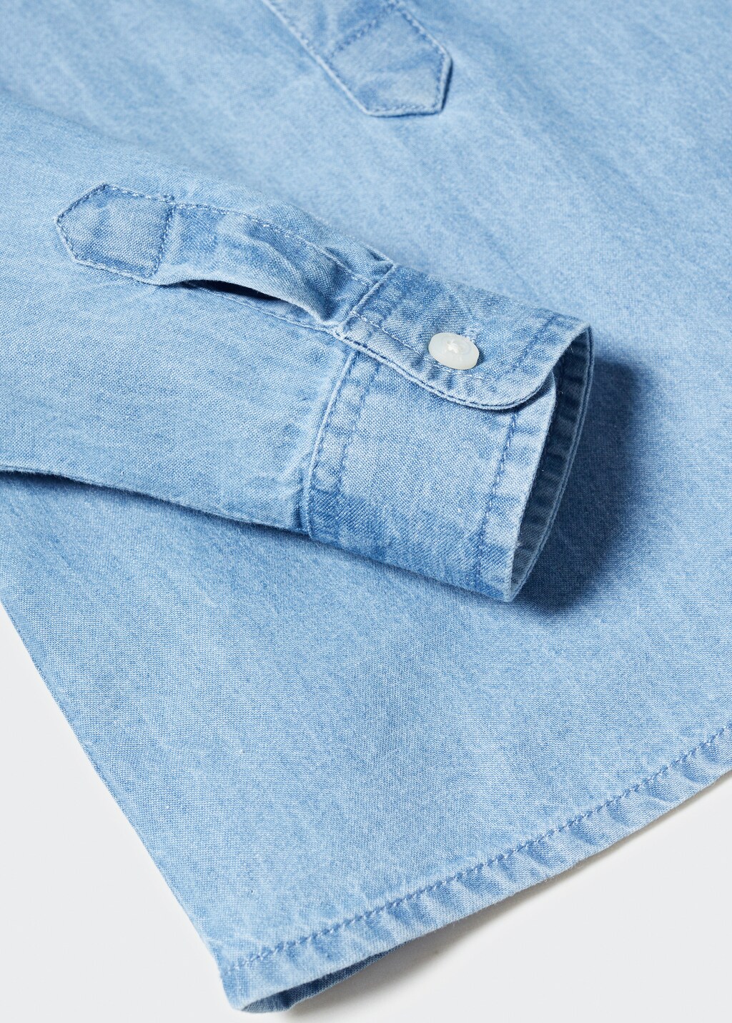 Cotton denim shirt - Details of the article 0