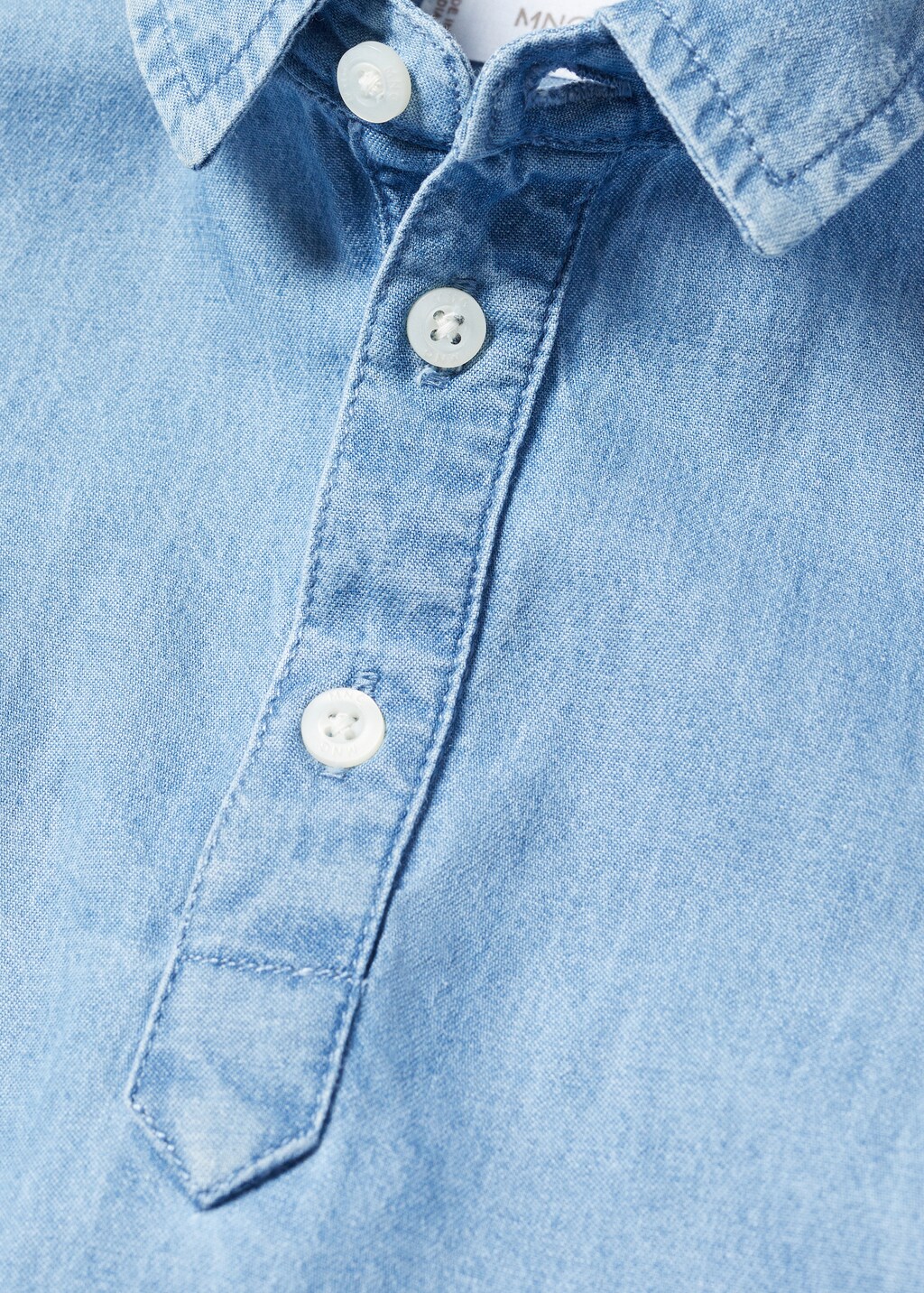 Cotton denim shirt - Details of the article 8