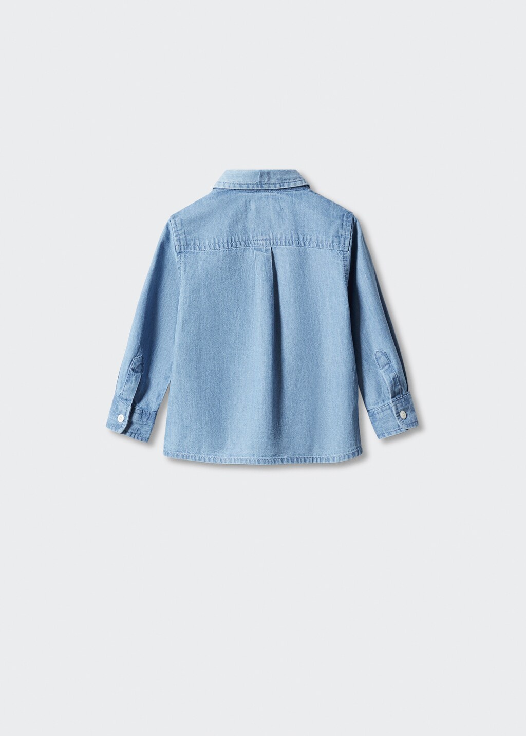 Cotton denim shirt - Reverse of the article