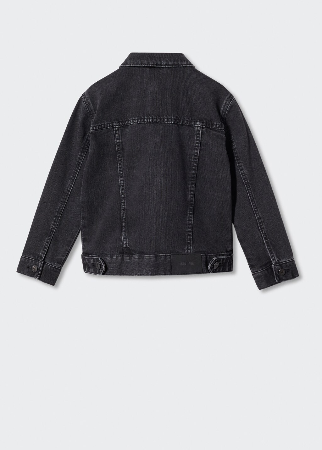 Pocketed denim jacket - Reverse of the article