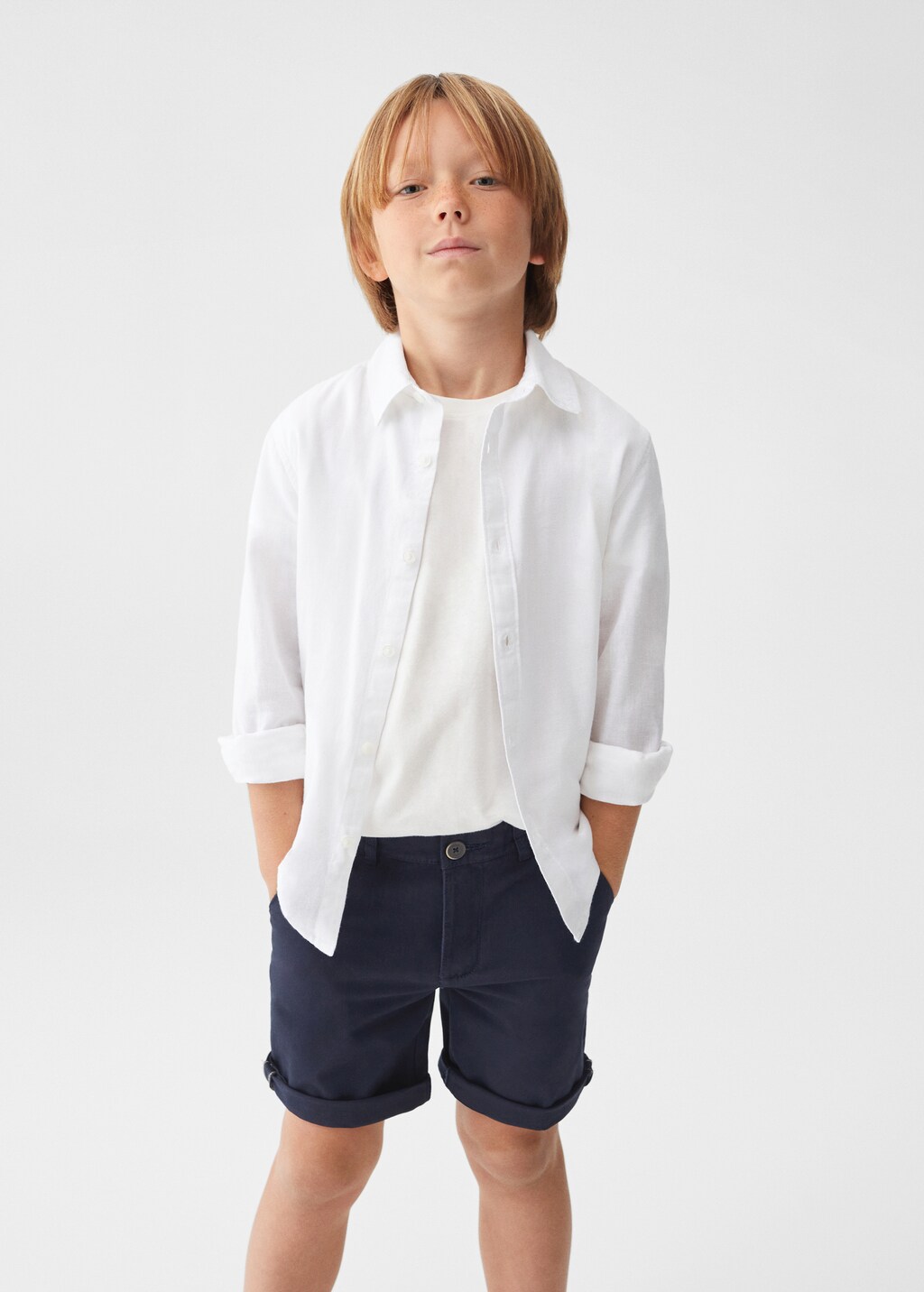 Cotton Bermuda shorts - Medium plane