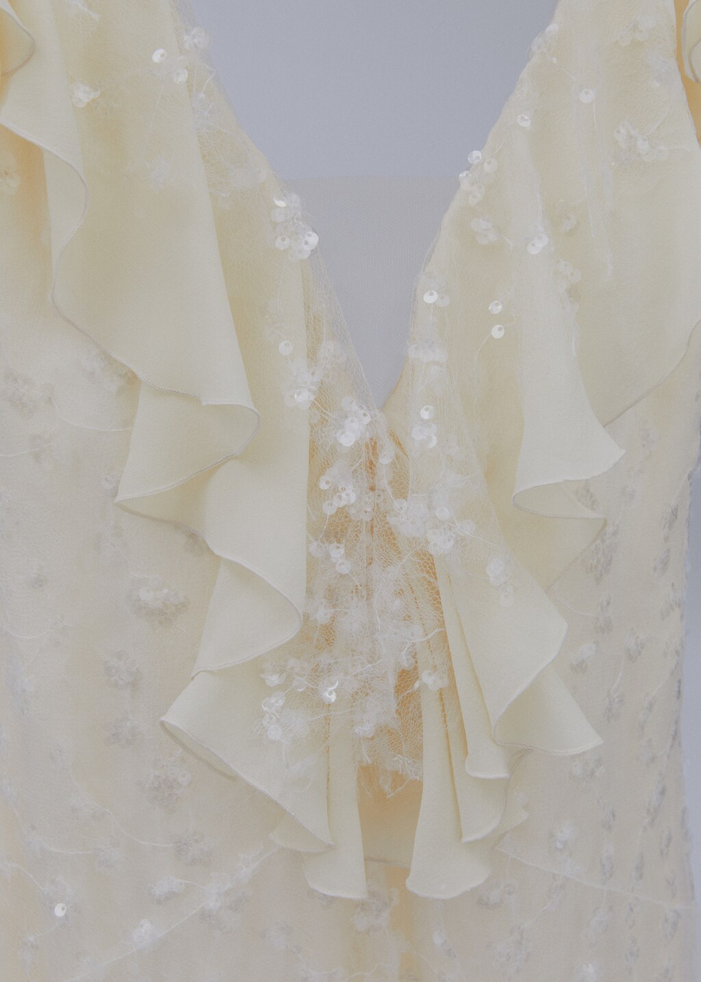 Ruffled chiffon dress - Details of the article 8