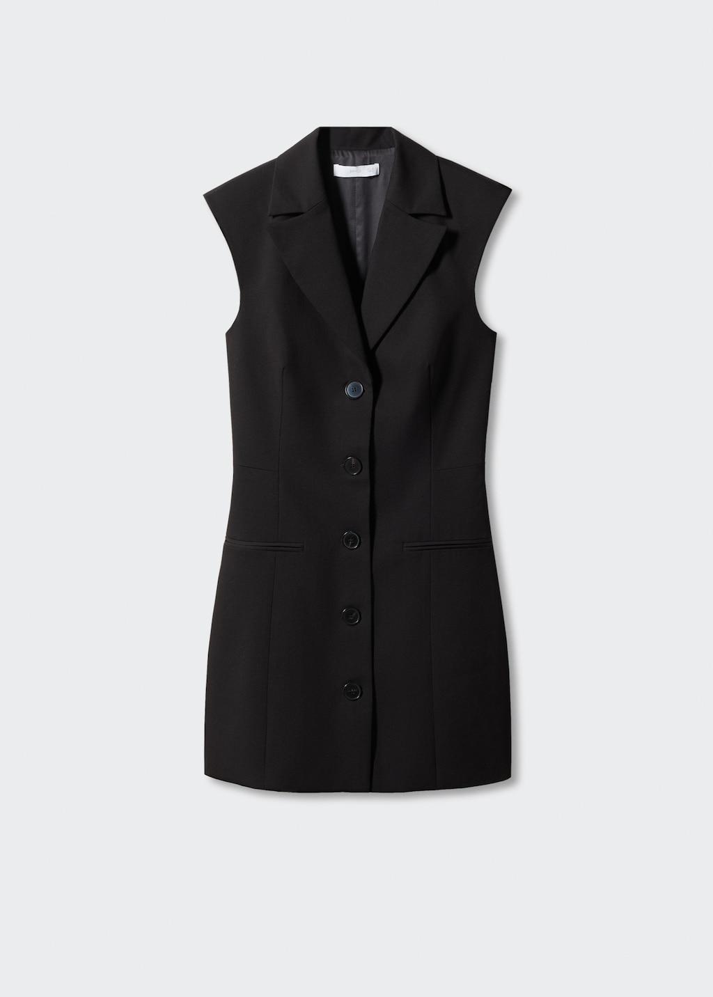 Gilet-style dress with buttons - Article without model