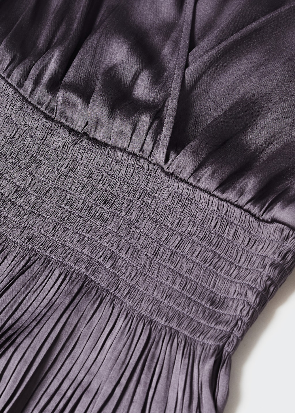 Pleated satin dress - Details of the article 8