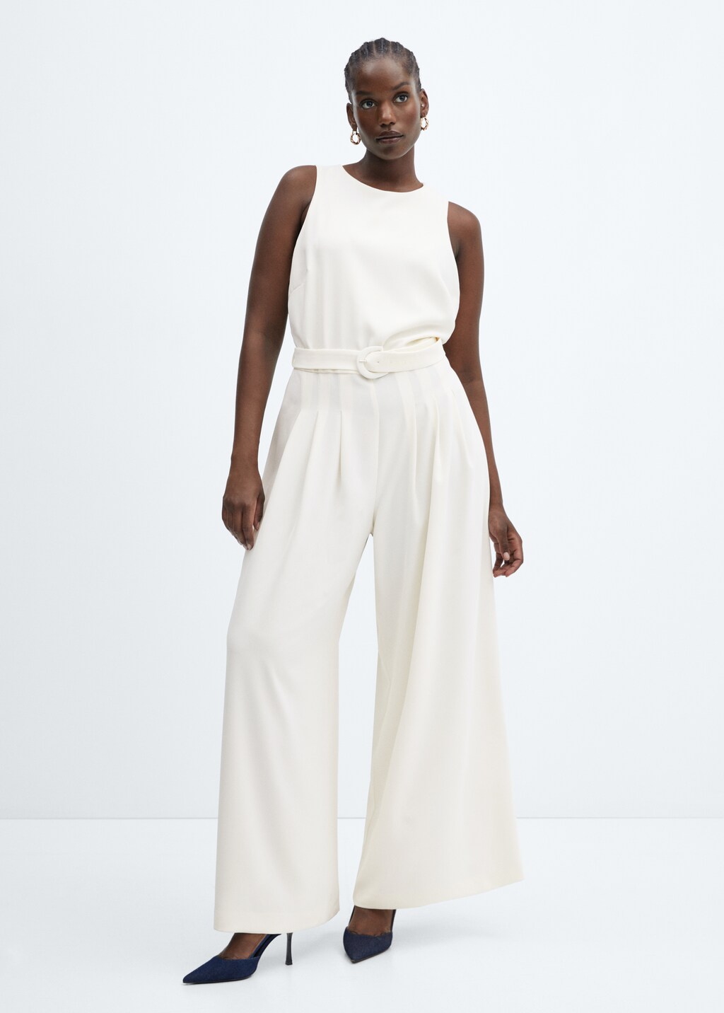 Belt long jumpsuit - Details of the article 3