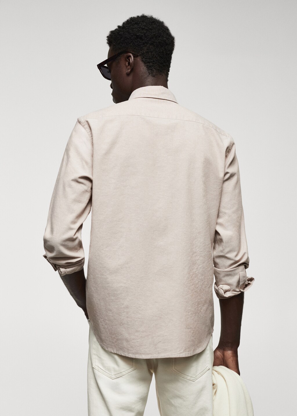 Regular fit Oxford cotton shirt - Reverse of the article