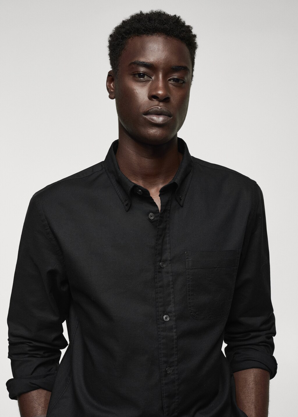 Regular fit Oxford cotton shirt - Details of the article 1