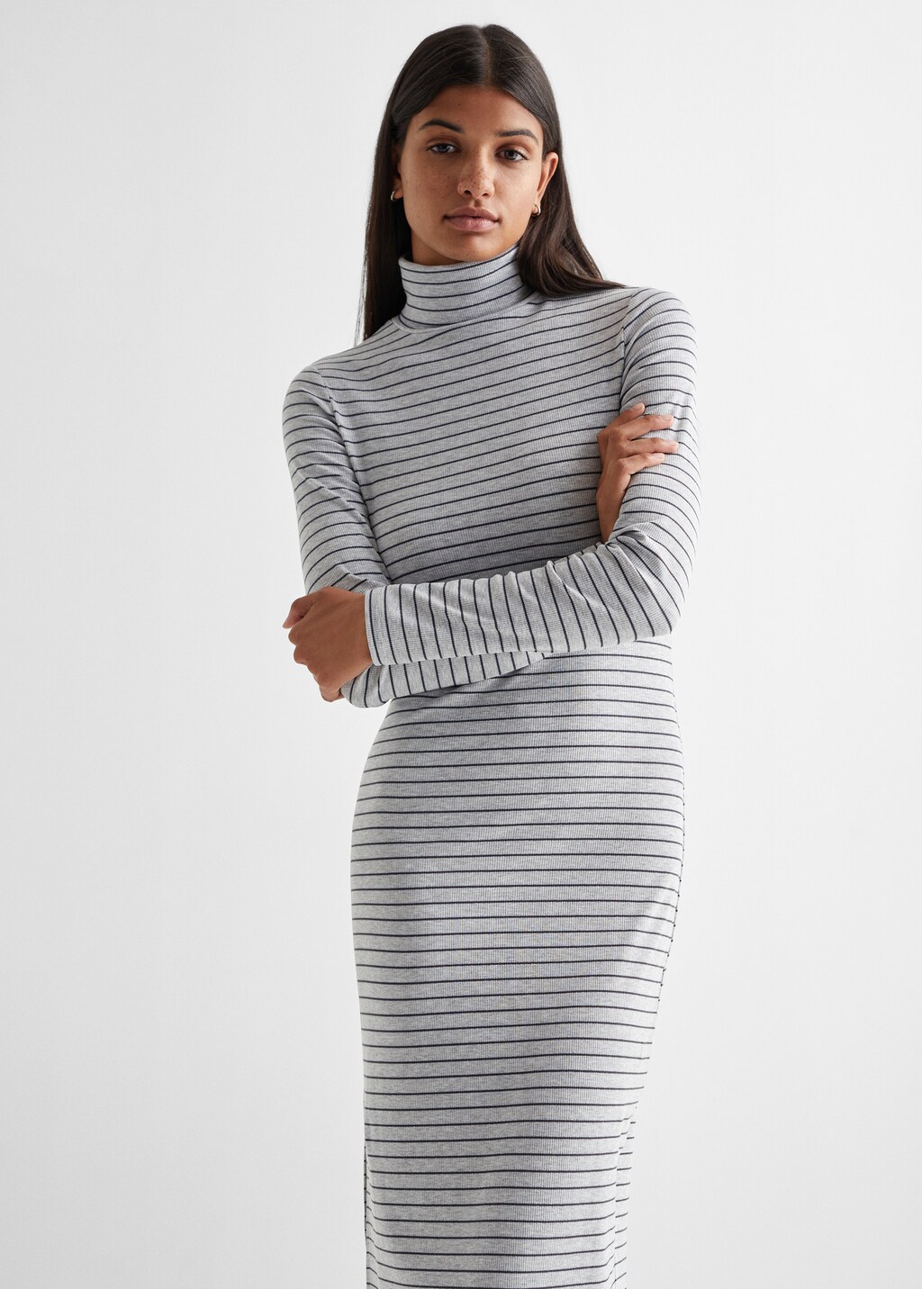 Striped long dress - Medium plane