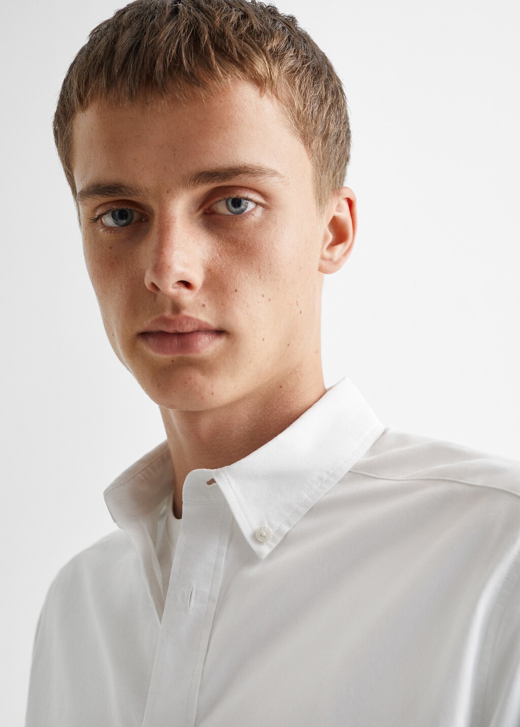 Regular fit Oxford cotton shirt - Details of the article 1