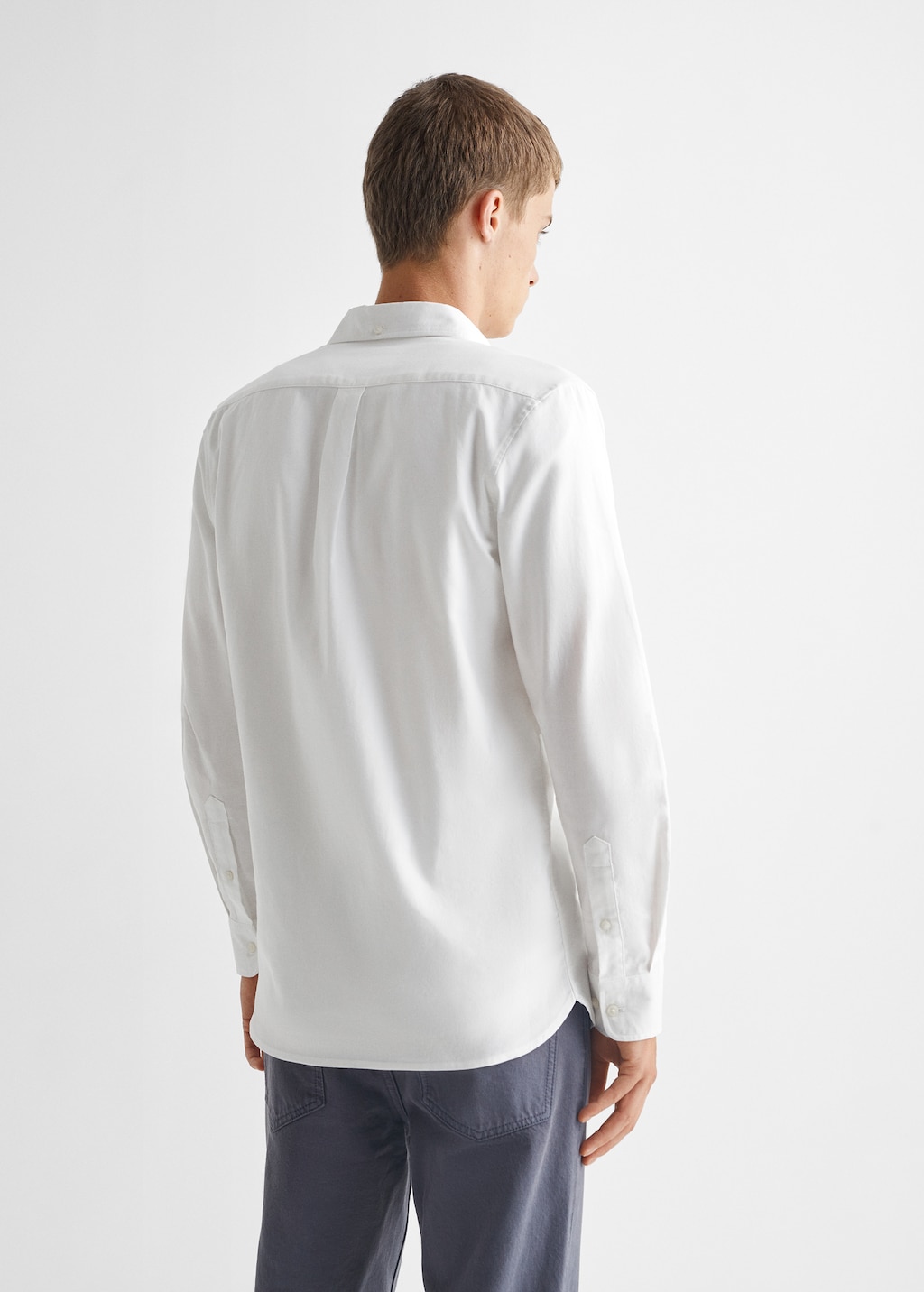 Regular fit Oxford cotton shirt - Reverse of the article