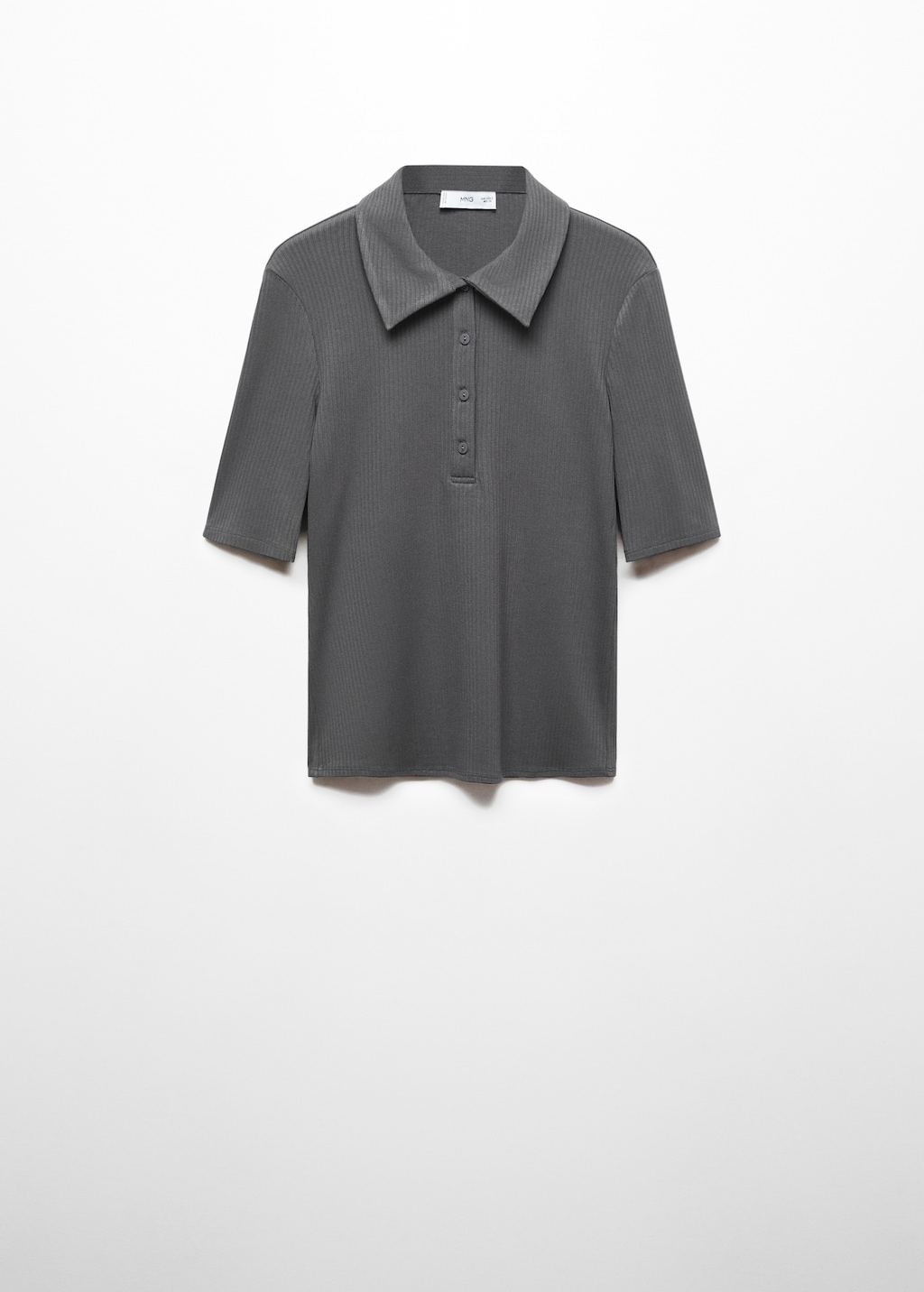 Short-sleeved polo shirt with buttons - Article without model