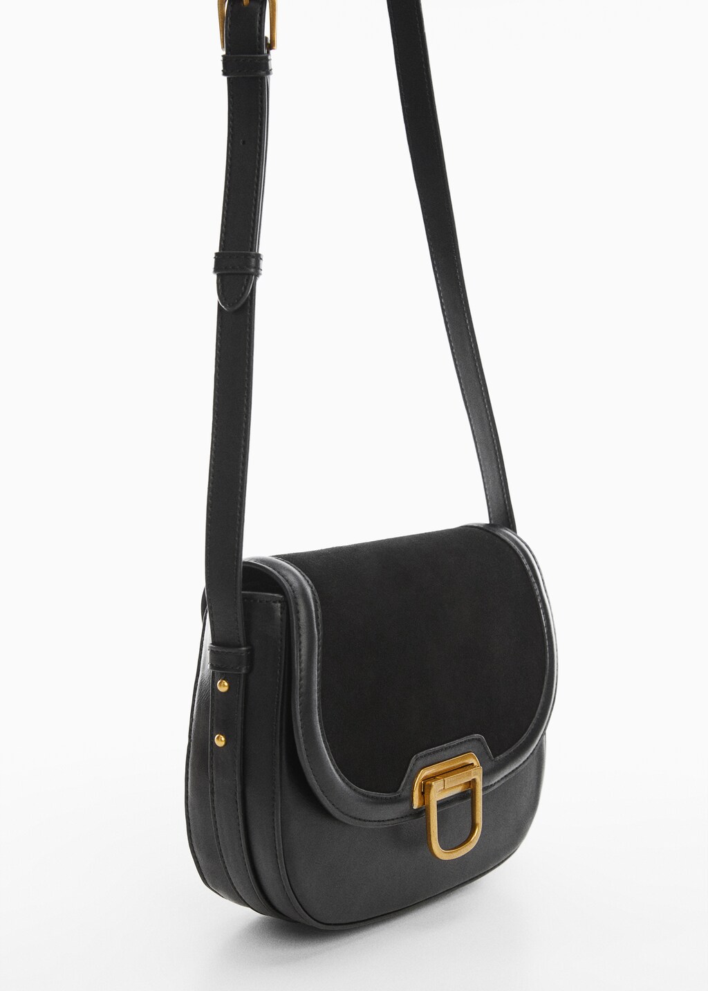 Shoulder bag with buckle - Medium plane