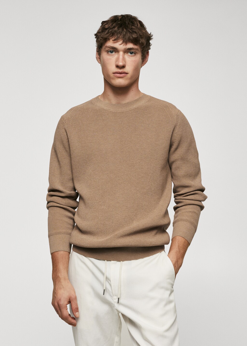 Essential cotton-blend sweater - Medium plane