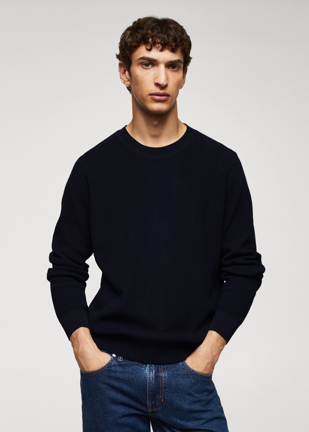 Essential cotton-blend sweater - Medium plane