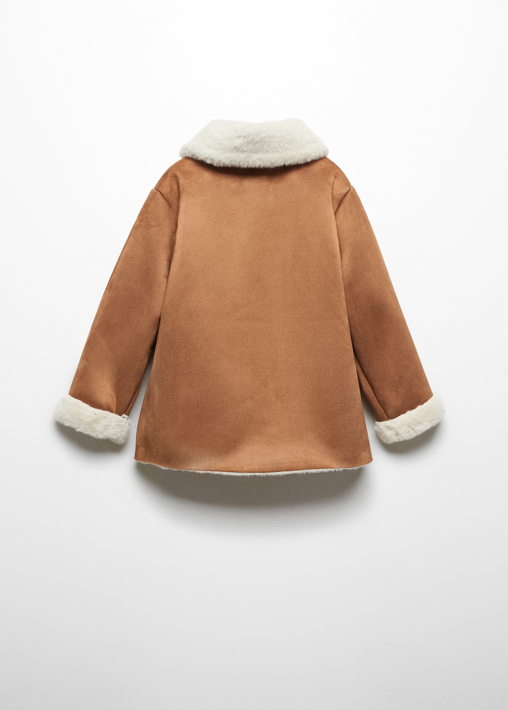 Coat with shearling-effect lining - Reverse of the article