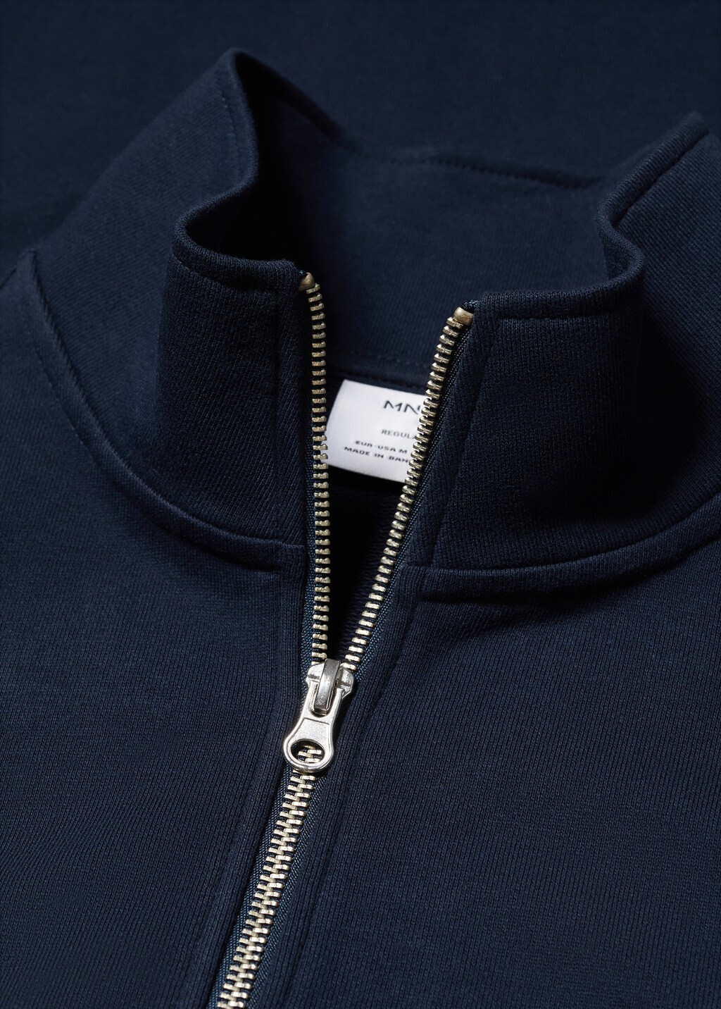 Cotton sweatshirt with zip neck - Details of the article 8