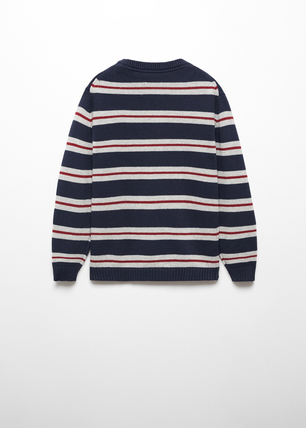 Striped knit sweater - Reverse of the article