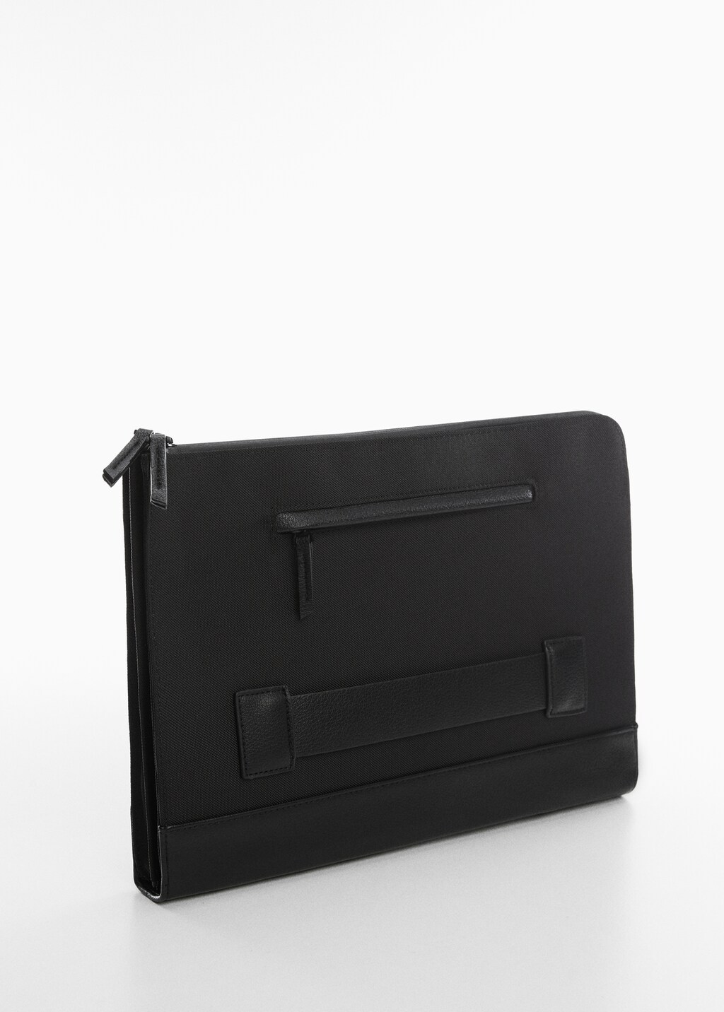 Leather-effect laptop case - Medium plane