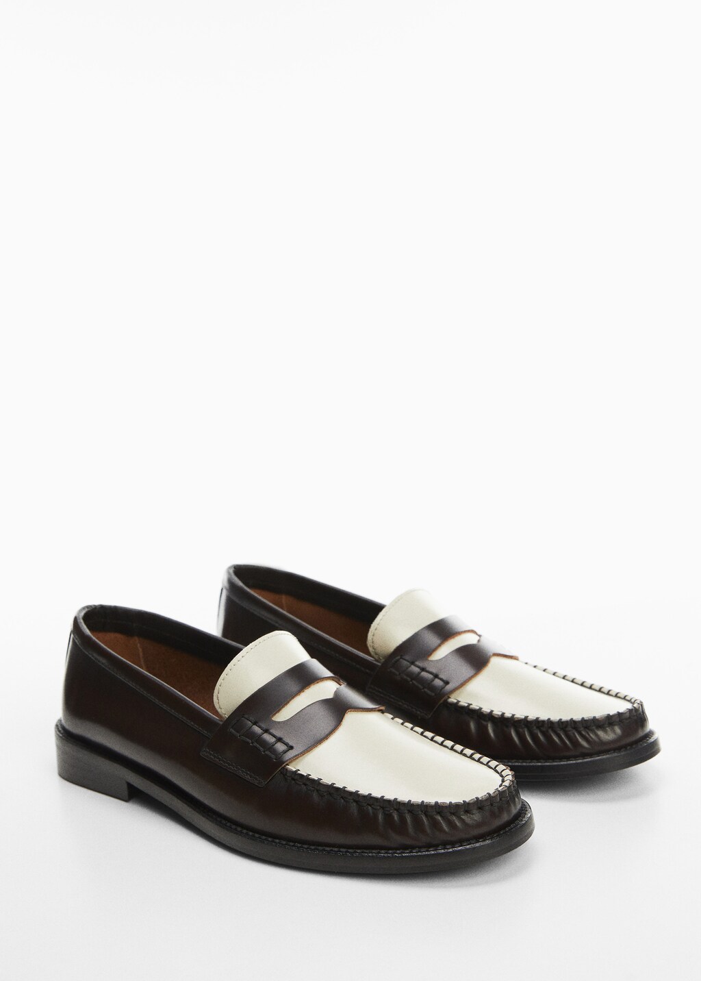 Leather penny loafers - Medium plane